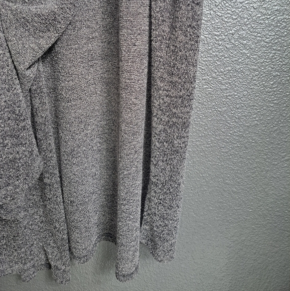 Marled Grey Knit Open Vest  Size M - Picture 8 of 11